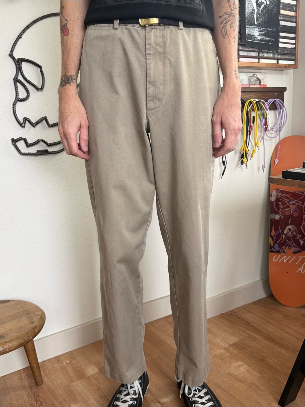 Vintage 2000s High Waisted Flat Front Pants J Crew ~ 32 x 31